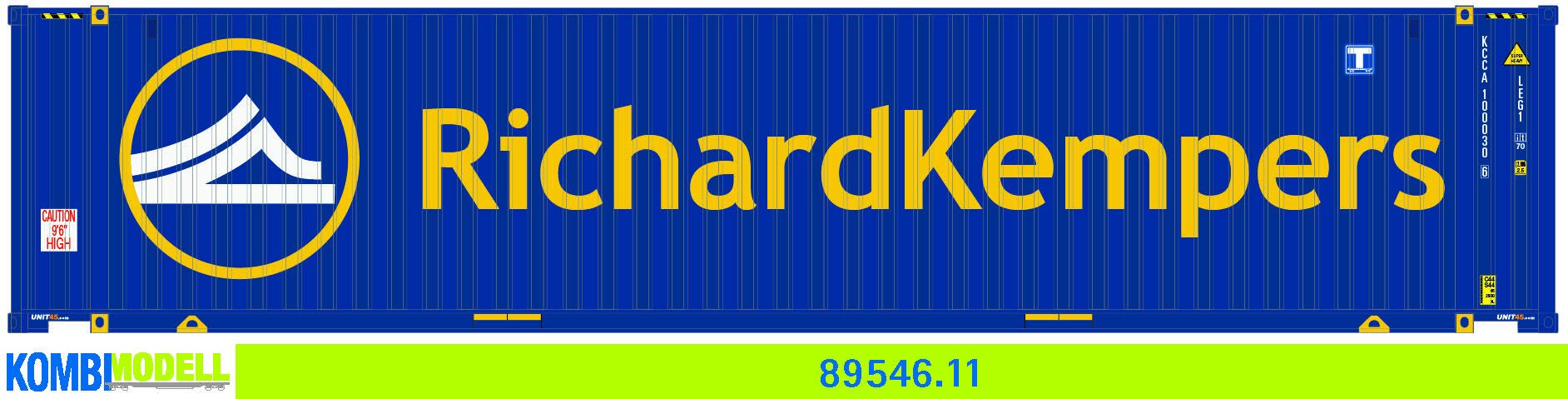 Kombimodell 89546.11 WB-A /Ct 45' (Euro) Richard Kempers"  (neues Logo" KCCU 100030